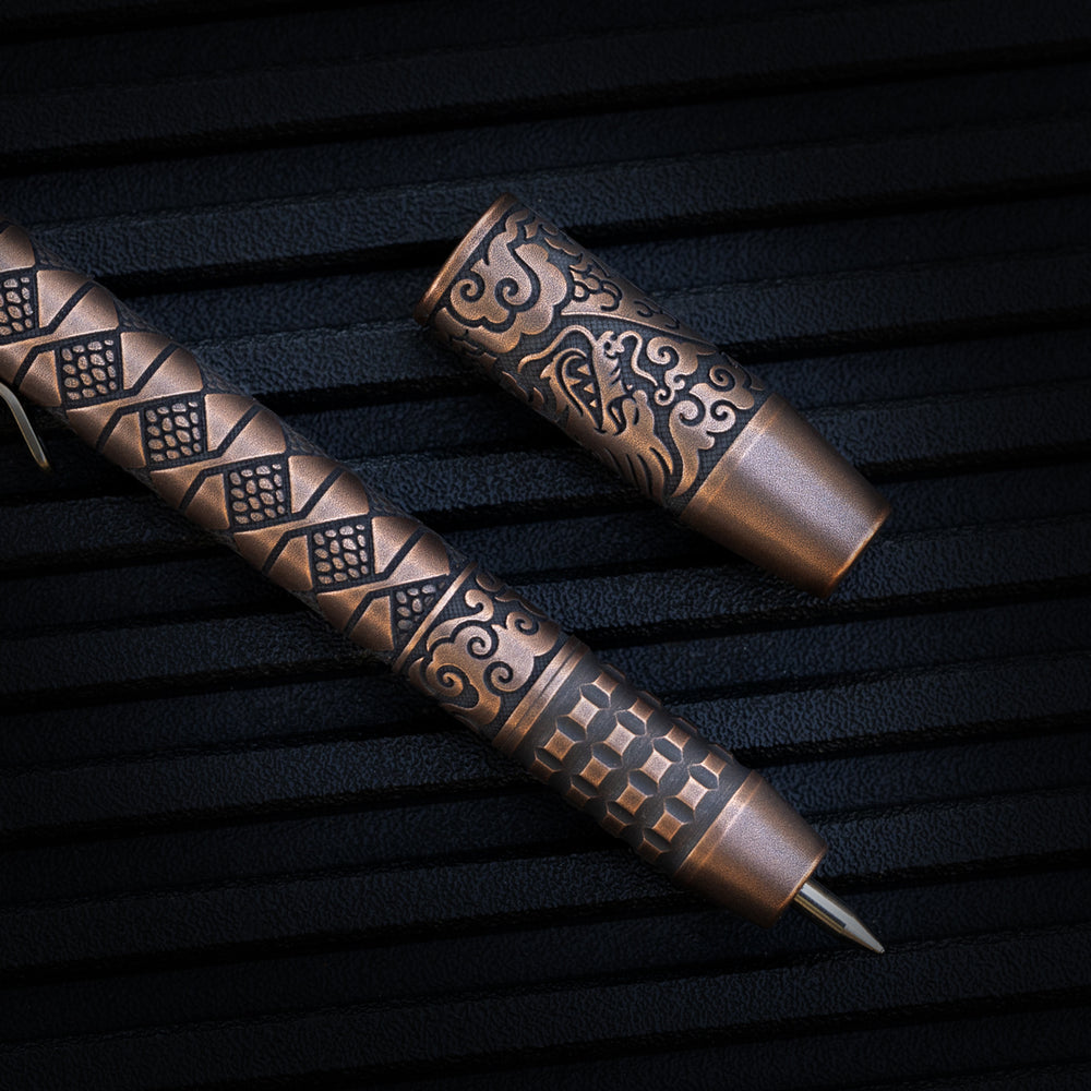 Copper TechLiner Grid Pen -- Hanzō LE (Acid Washed / Tumbled)