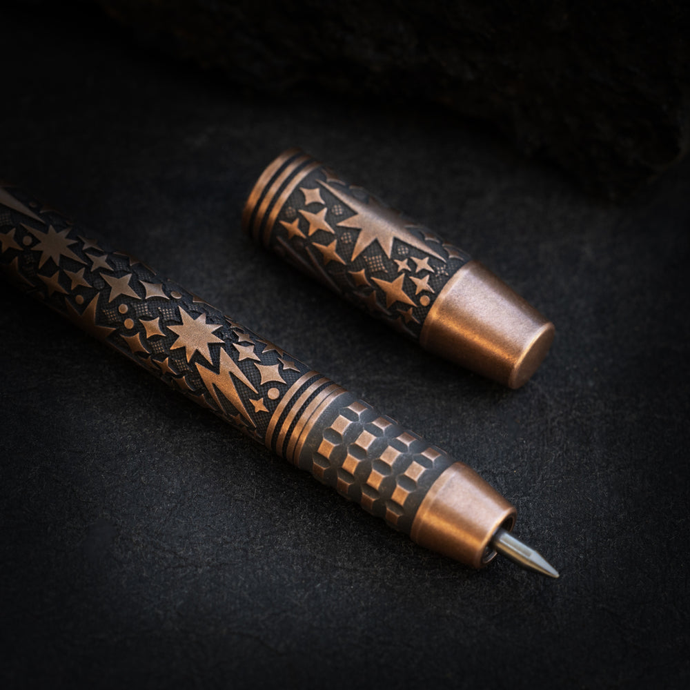 Copper TechLiner Grid Pen -- Galaxy LE (Acid Washed / Burnished)
